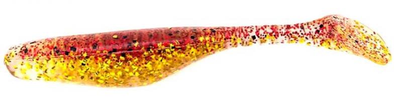 4" Walleye Turbo Shad - Red Gold Shiner